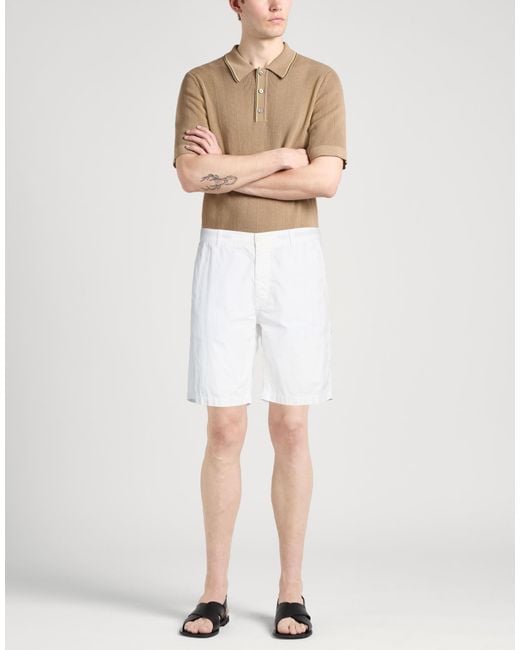 Aspesi White Shorts & Bermuda Shorts Cotton for men