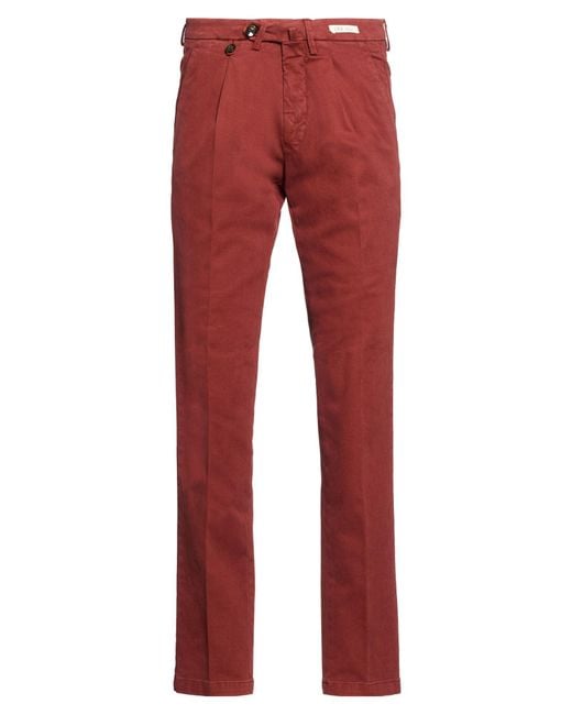 L.b.m. 1911 Red Pants Cotton, Elastane for men