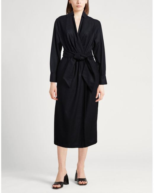 Aspesi Black Midi-Kleid