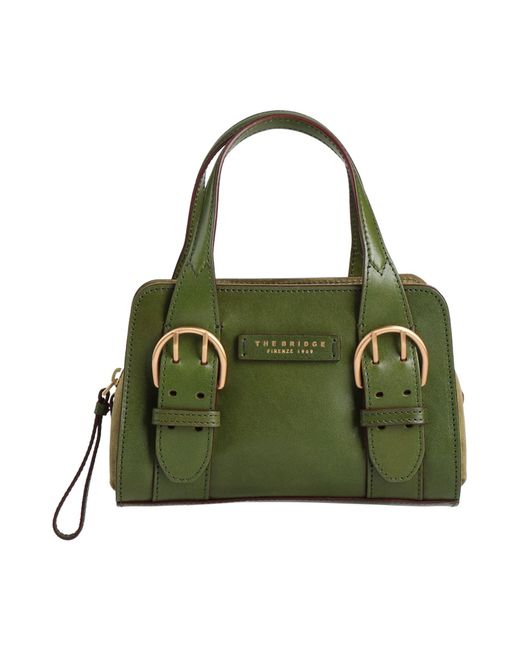 The Bridge Green Military Handbag Vegetable-Tanned Leather