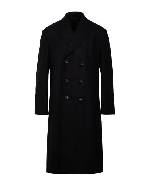 Kris Van Assche Black Coat Wool, Cashmere for men