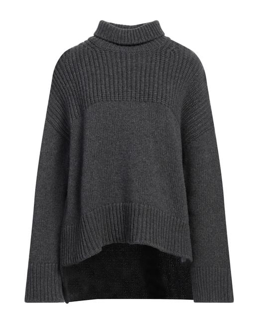 Dondup Gray Turtleneck Wool, Cashmere