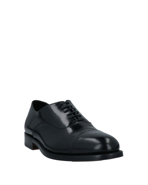 RICHARD OWE'N Black Lace-Up Shoes Calfskin for men