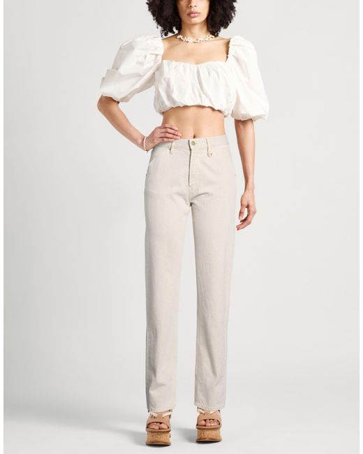 Jacquemus Natural Le Splash Jeans Organic Cotton