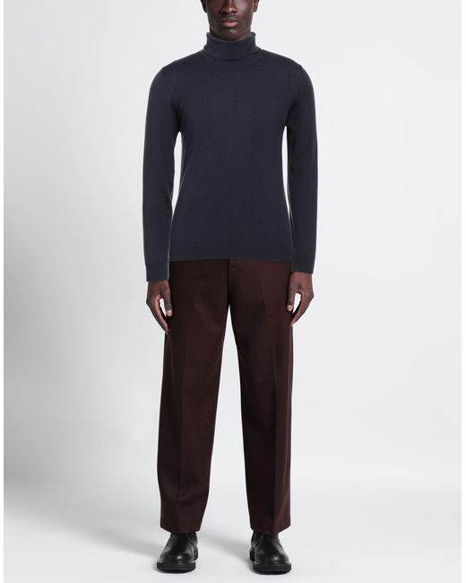 Alpha Studio Blue Turtleneck for men