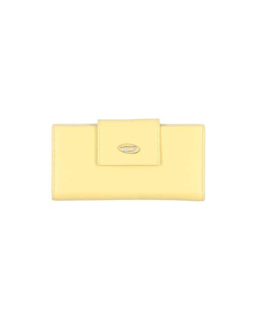 DIESEL Yellow Document Holder Bovine Leather