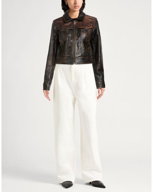 Guess Black Jacket Lambskin