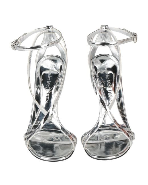McQueen White Sandals