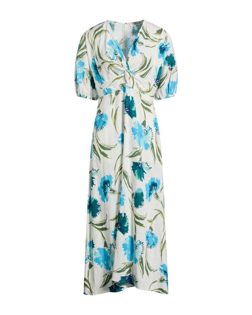 Diane von Furstenberg Blue Midi Dresses