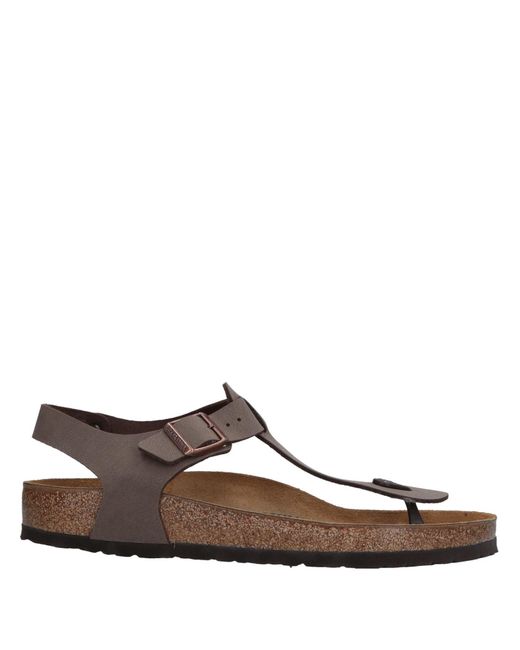 Birkenstock Brown Toe Strap Sandals for men