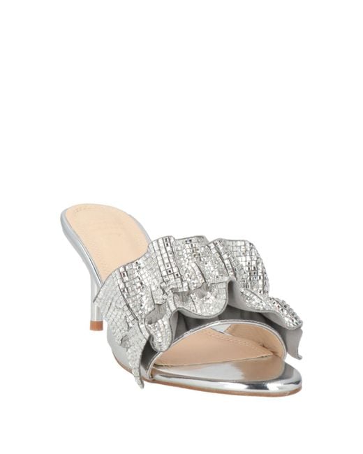 Twenty Four Haitch White Sandals