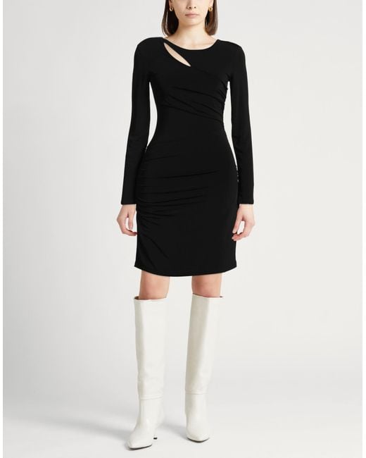 Marella Black Mini Dress Viscose, Elastane
