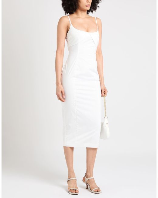 ROTATE BIRGER CHRISTENSEN White Midi Dress