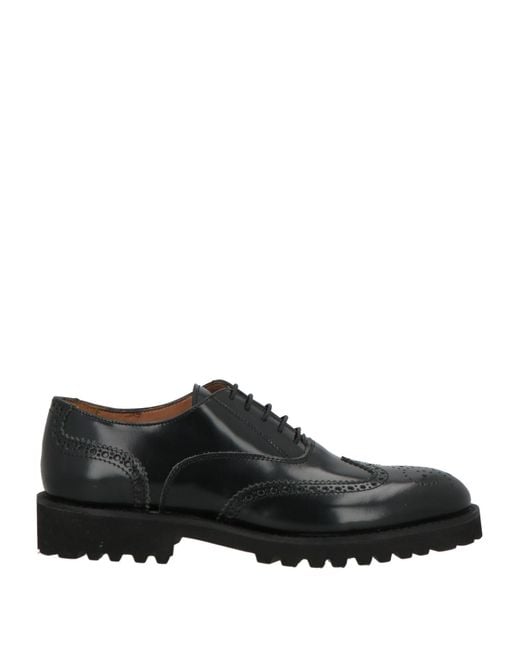 Jackal Milano Black Lace-Up Shoes