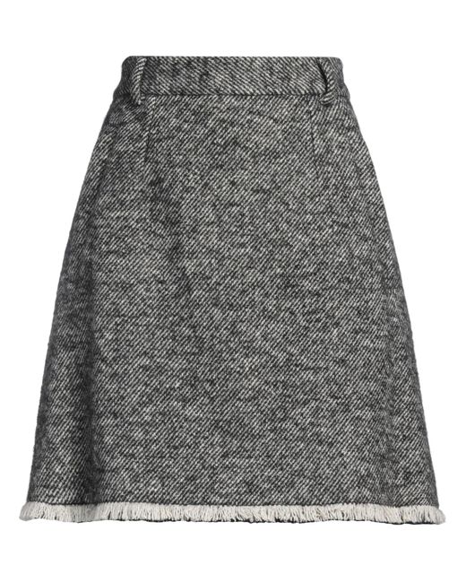 Dolce & Gabbana Gray Mini Skirt Wool, Polyamide, Alpaca Wool, Silk for men