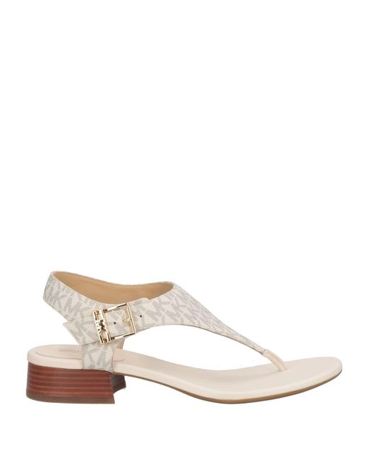 MICHAEL Michael Kors White Zehentrenner