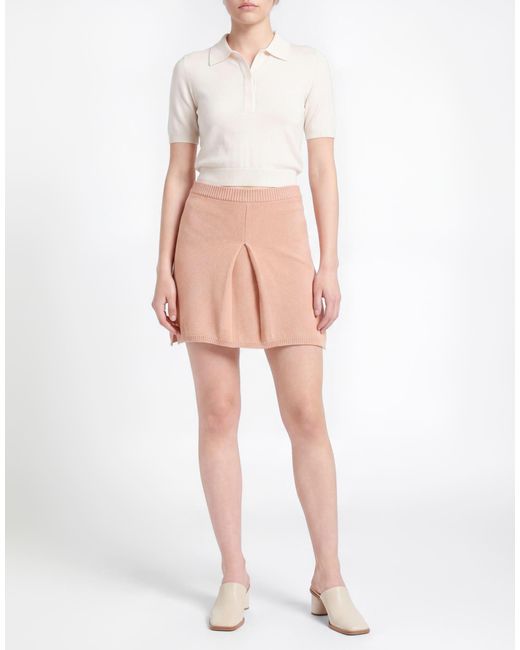 Alexandra Golovanoff Pink Mini Skirt Cotton