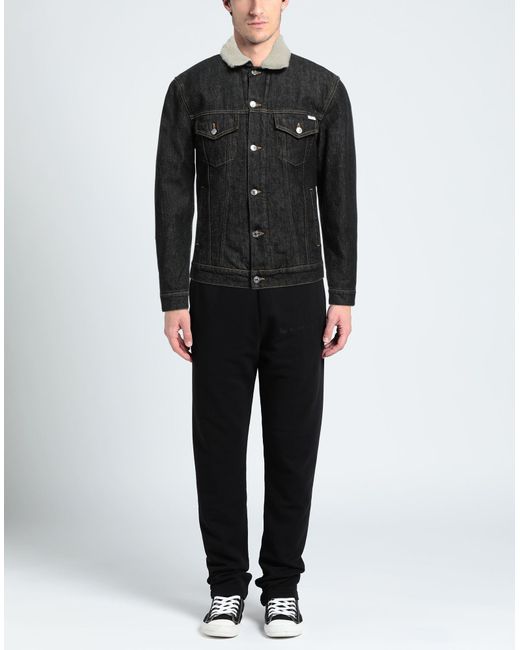 Grifoni Jeansjacke/-mantel in Black für Herren