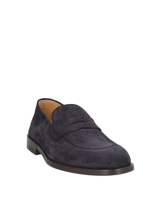 Brunello Cucinelli Blue Midnight Loafers Leather for men