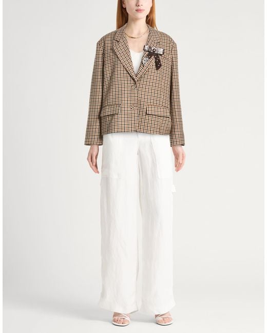Dixie Brown Blazer Polyester, Viscose