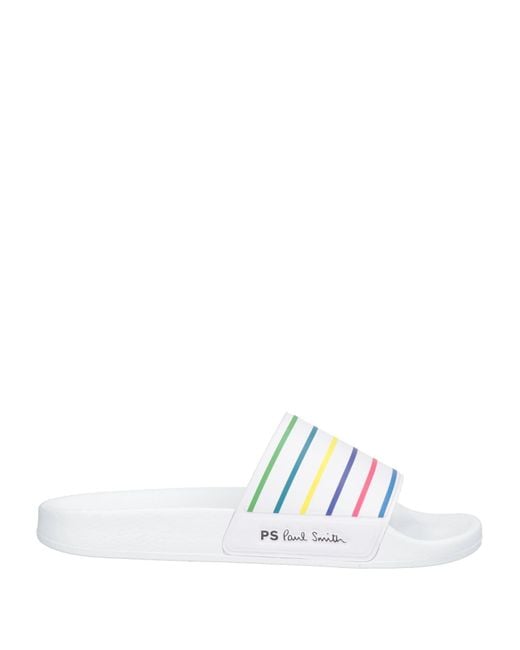 Paul Smith White Sandals Rubber for men