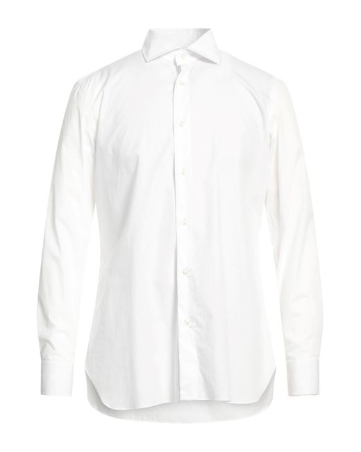 Luigi Borrelli Napoli White Shirt for men