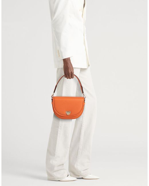 Moreau Paris Orange Handbag Leather