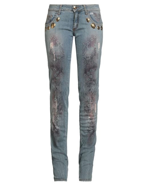 Angelo Marani Women's Blue Jeans Cotton, Elastane