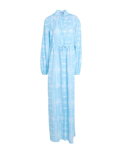 Mc2 Saint Barth Blue Maxi Dress
