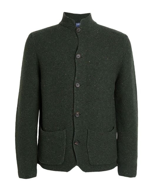 Fedeli Green Cardigan for men