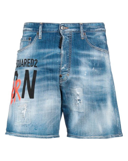 DSquared² Blue Denim Shorts for men
