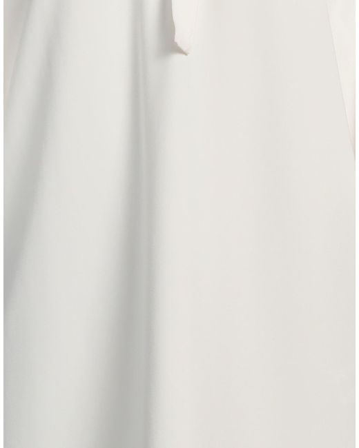 SIMONA CORSELLINI White Mini Dress Polyester, Elastane