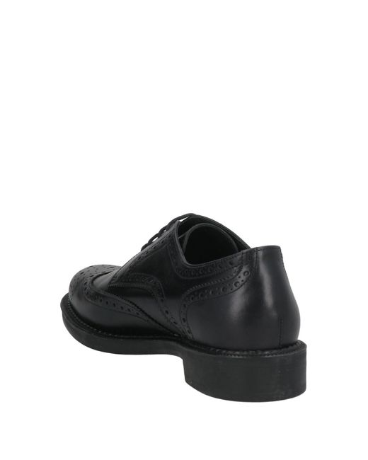 Frau Black Lace-Up Shoes Leather
