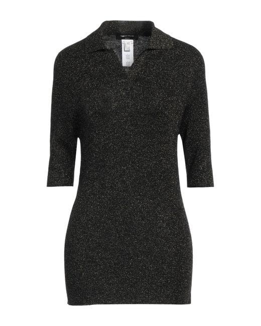 Fabiana Filippi Black Sweater Merino Wool, Polyamide, Polyester