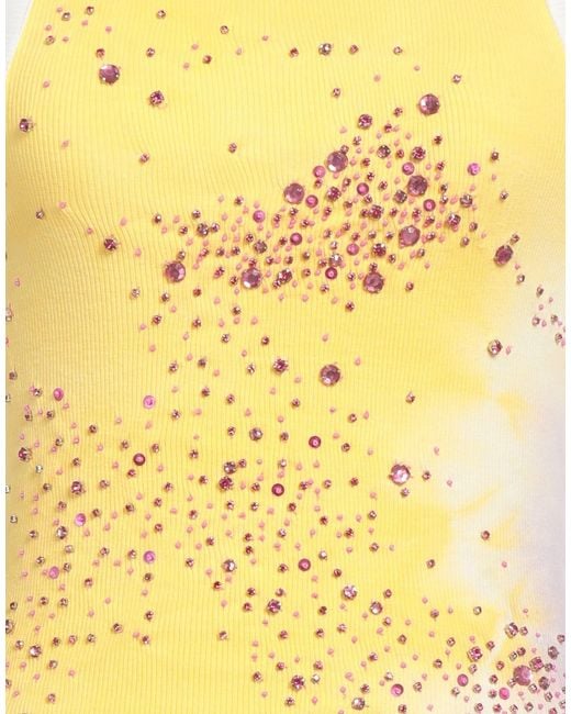 DES_PHEMMES Yellow Tank Top
