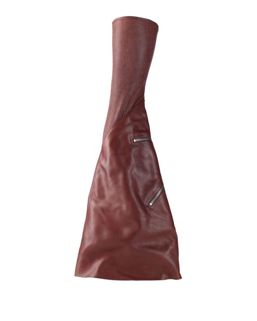 Rick Owens Purple Boot Leather