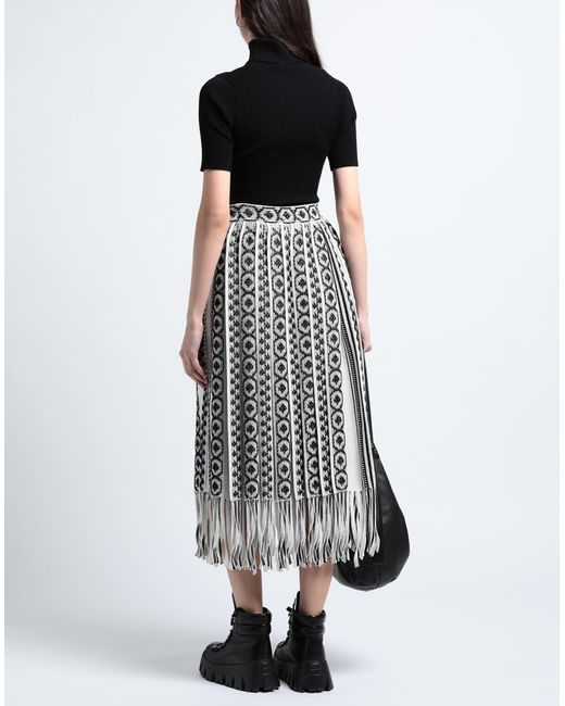 Dior White Midi Skirt