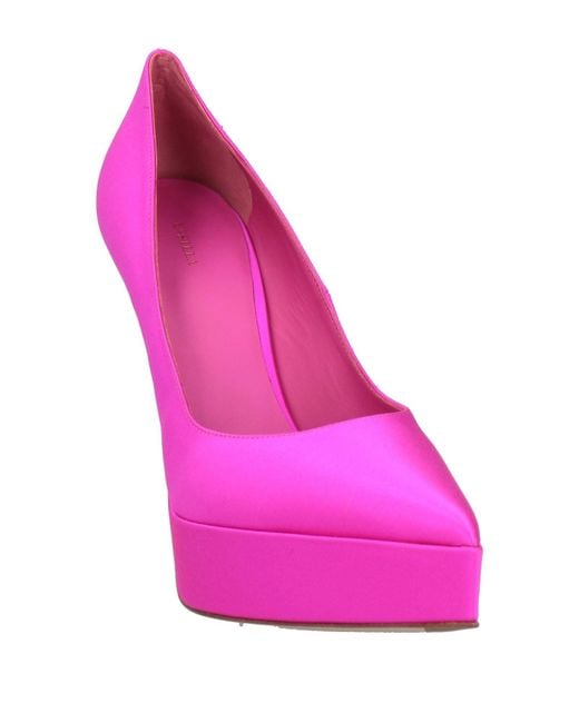 Le Silla Pink Pumps Textile Fibers