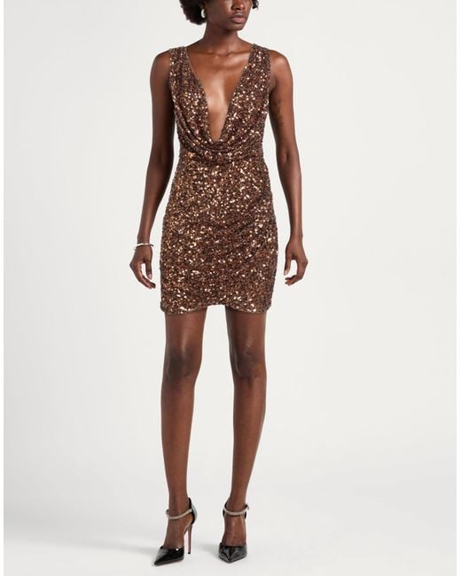 Aniye By Brown Mini Dress Polyester, Elastane