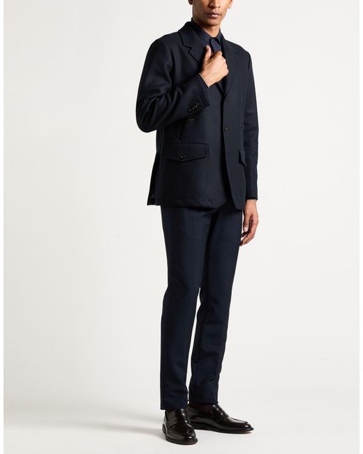 Boglioli Blue Coat Virgin Wool, Polyamide, Cashmere for men