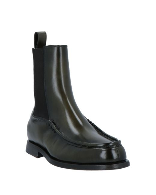 Santoni Black Ankle Boots