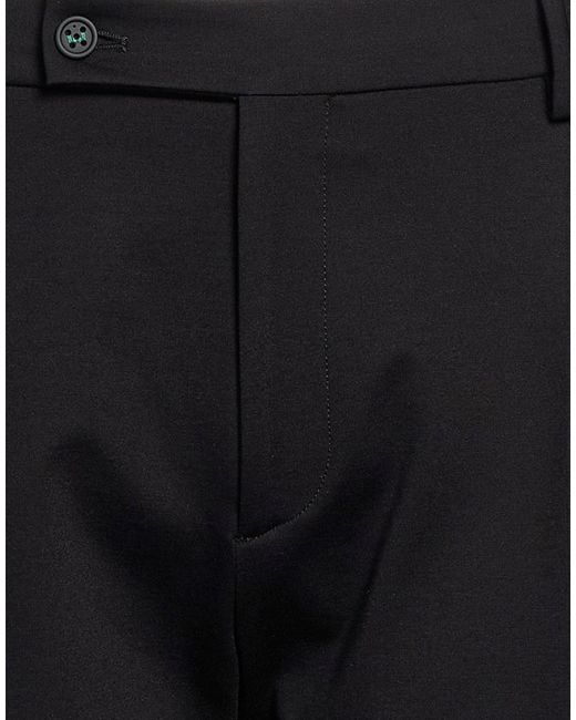 Berwich Black Pants Viscose, Polyester, Elastane for men