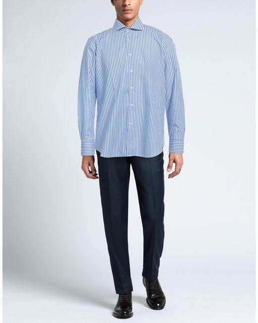 Bagutta Blue Shirt Cotton for men