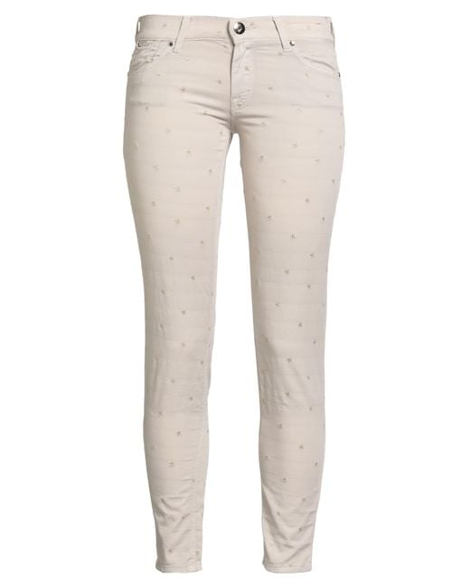 Jacob Cohen Natural Pants Cotton, Polyester, Elastane