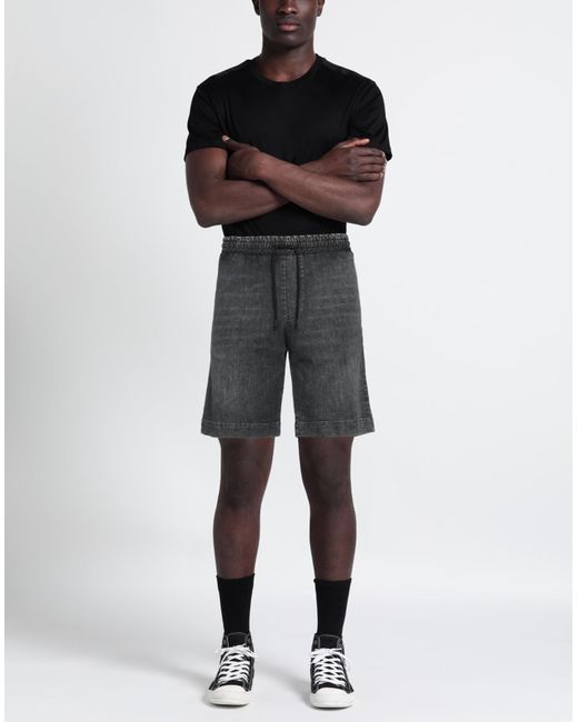 Dondup Gray Denim Shorts for men