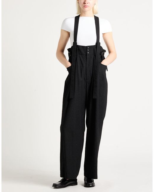 Yohji Yamamoto Black Overalls Cotton