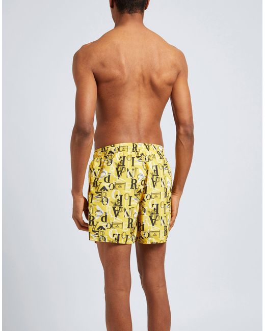 Emporio Armani Yellow Swim Trunks for men