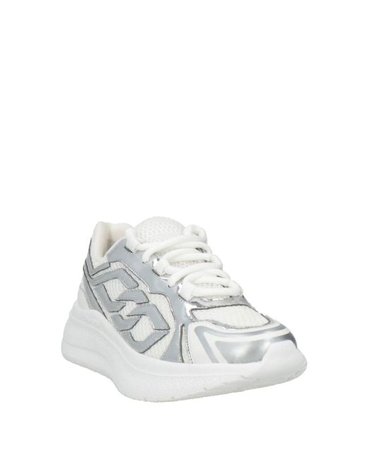 Casadei White Sneakers Leather, Synthetic Material