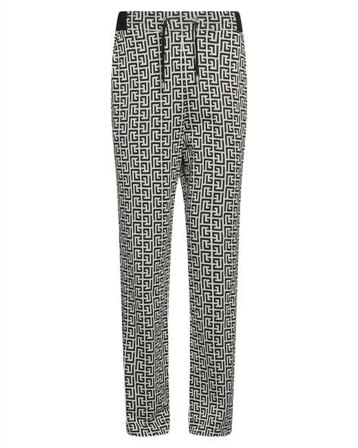 Balmain Gray Trouser for men
