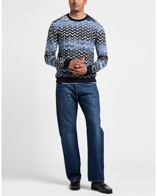 Missoni Blue Sweater Wool for men